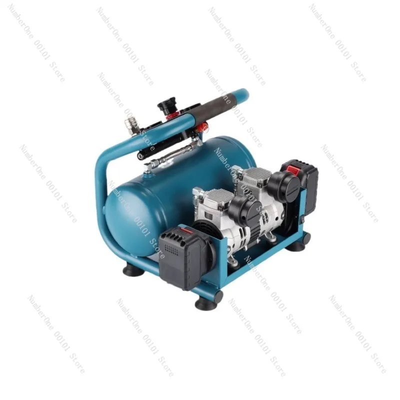 Portable silent oil-free air compressor - small, high-power air compressor for real stone paint spraying