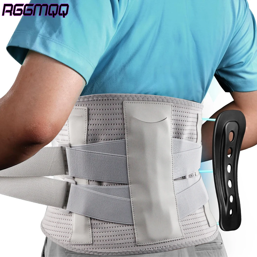 

1 шт. поясничный бандаж для женщин и мужчин - регулируемый компрессионный пояс для стабилизации поясницы - удобная и дышащая поддержка нижней части спины