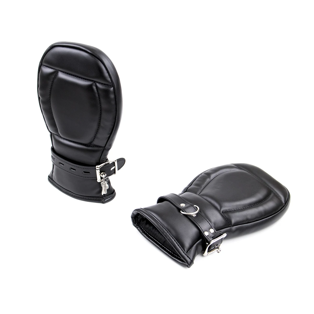 Adult Games Puppy Sex Handcuffs Mittens Leather Gloves Dog Paw Padded Fist Mitts Palm Padded BDSM Bondage Sex Toys For Couples