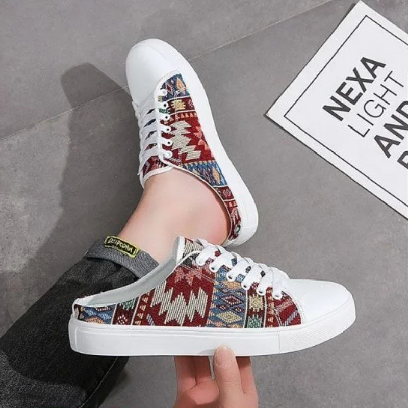 ハーフメンズシューズミュールフラット男性スリッパevaスライド低価格エレガントサマーセール大人y2kオリジナルクラッパー2025カジュアルスタイル