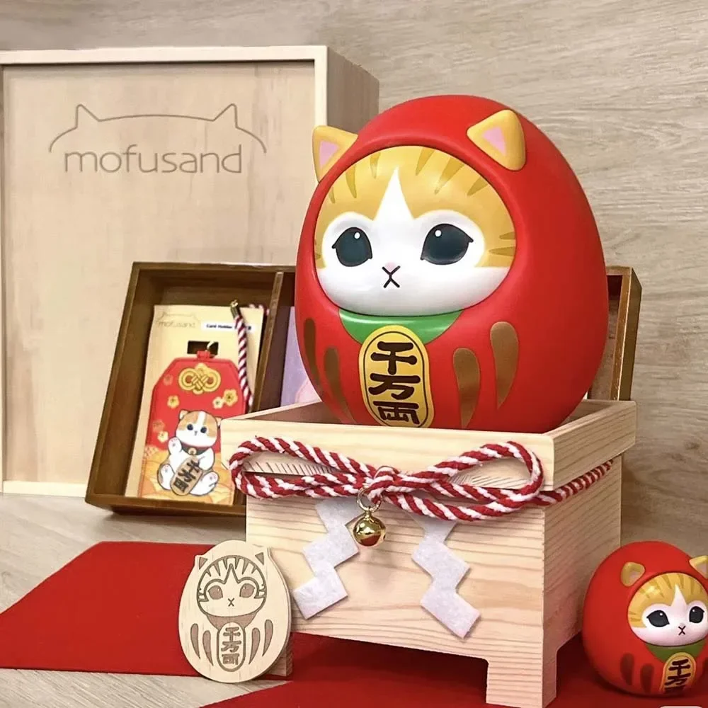 

Mofusand Figure Egg Kawaii Random Lucky Damo Cat Doll Model Ornament Gift Anime Collect Statue Periphery Mascot Toy Gift