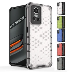 Shockproof Case for OPPO Realme GT Neo 3 Cover Realme GT Neo 3 Capas Transparent Honeycomb Clear Cover Realme GT Neo 3 Fundas