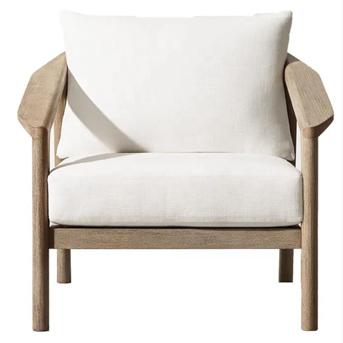 

Tradition Indoor or Outdoor Hotel Garden Villa Court Yard Waterproof Fabric Wooden Rattan Chair Sofa