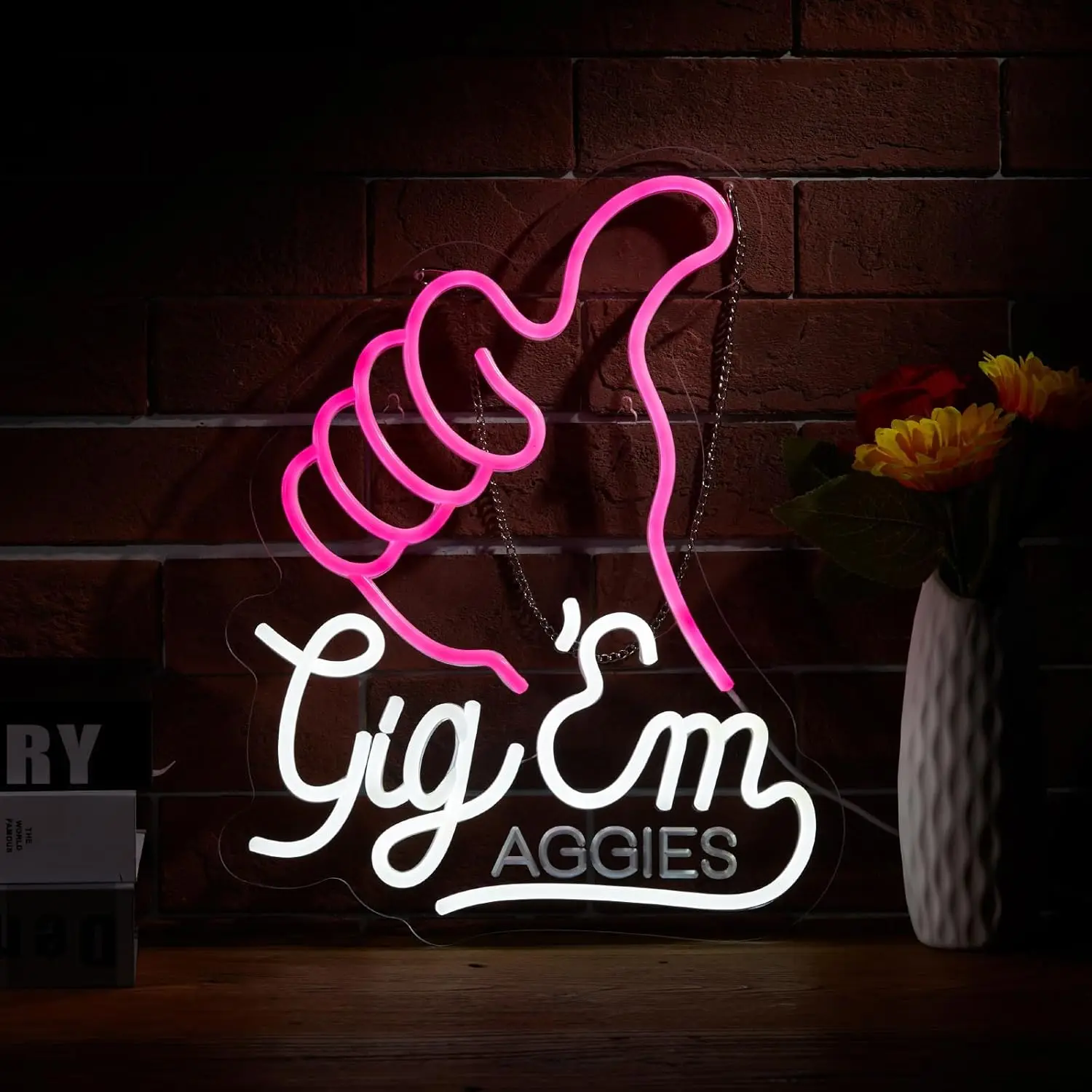 

Gig EM Aggies Texas Неоновая вывеска USB светодиодный светильник для бара игровой комнаты колледжа клуба украшение спальни personnalisé подарок ночник