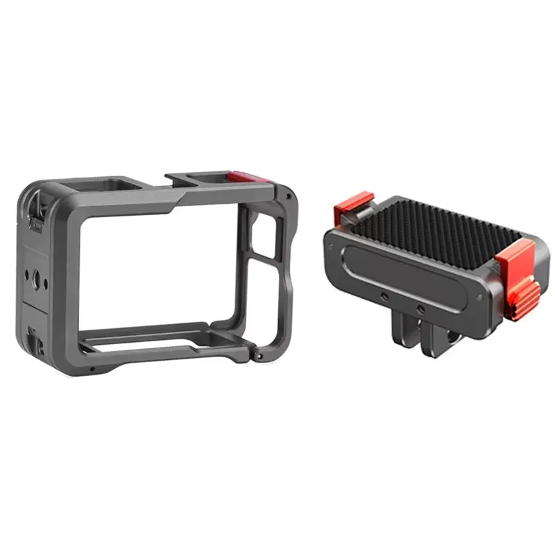 

FC-[IANC-AB01] Cage For DJI OSMO Action 5 Pro/Action 4 Protective Frame Case With Cold Shoe Mount Full Camera Protection