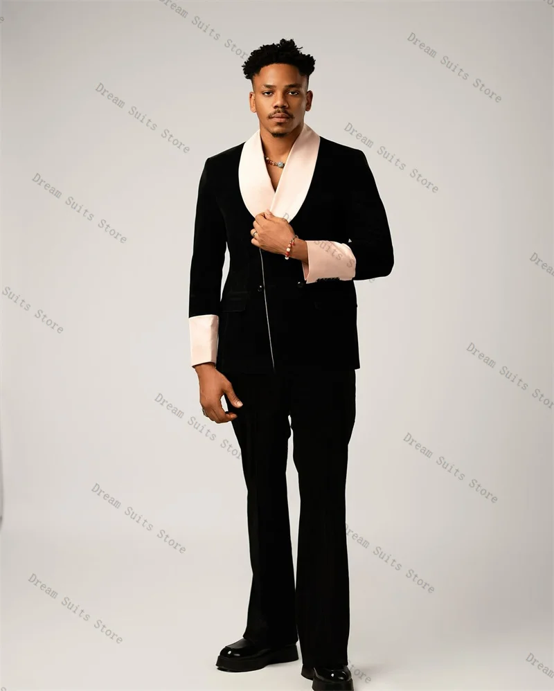 

Black White Men Suit Set 2 Piece Blazer+Pants Trousers Winter Autumn Customized Formal Office Jacket Wedding Tuxedos Prom Coat