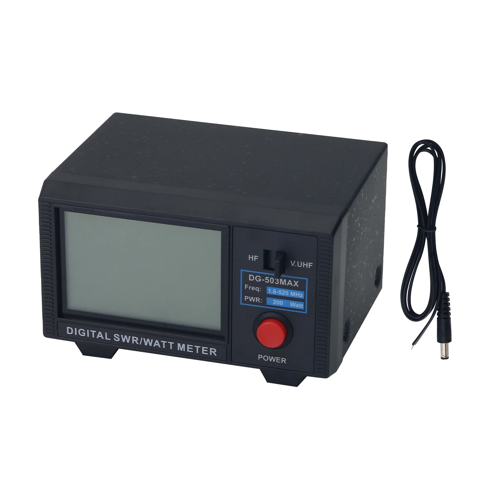 

DG-503MAX Digital SWR Meter CW/FM/SSB/AM/DMR HF/VHF/UHF 1.6-525MHz 200W SWR Watt Meter With 3.5-inch LCD