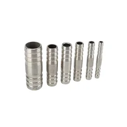 6mm 8mm 10mm 12mm 13mm 14mm 15mm 16mm 17mm 18mm 19mm 20mm Hose Barb Straight Two Way 304 Stainless Steel Pipe Fitting Connector