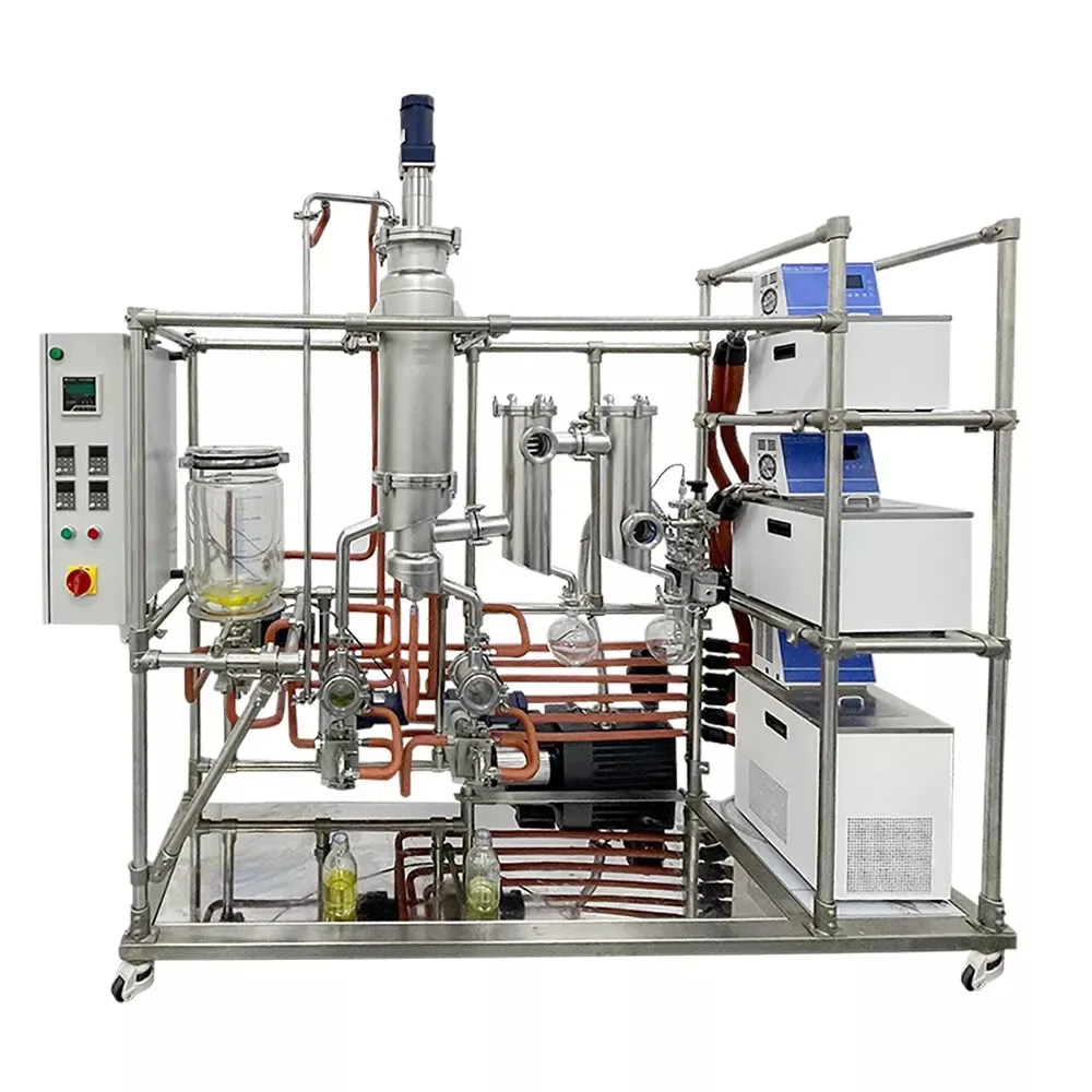 SS304 Short Path Molecular Distillation Essential Oil Distiller Turnkey Solution