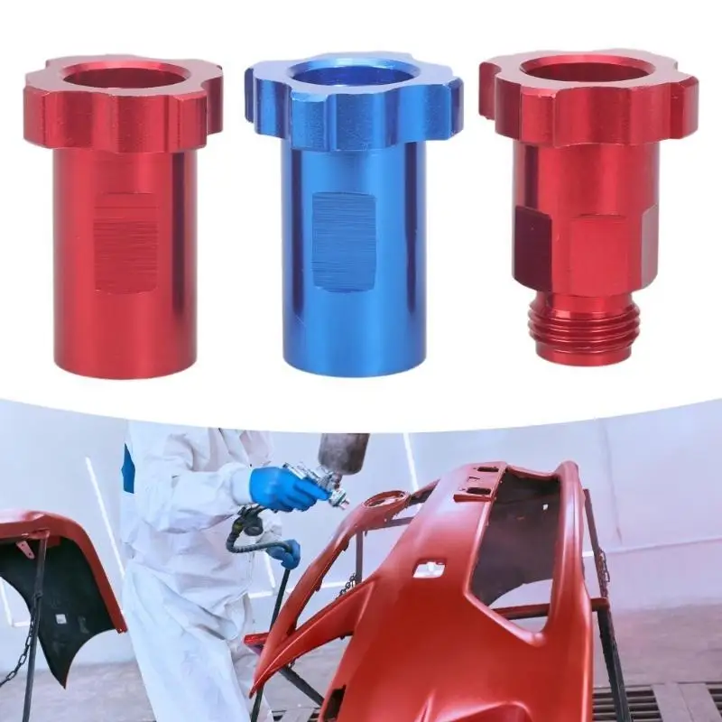 

H58C Sprayer Cup Adapter Aluminum Connectors for Paint Cup Conversion Fit with M16x1.5 Thread Durability Leakproof Design