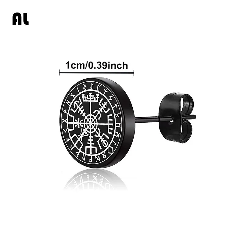 

Small Black Punk Earrings for Women Earring Men Boy New Fashion Geometry Stainless Steel Jewelry Accessories Earrings Ear