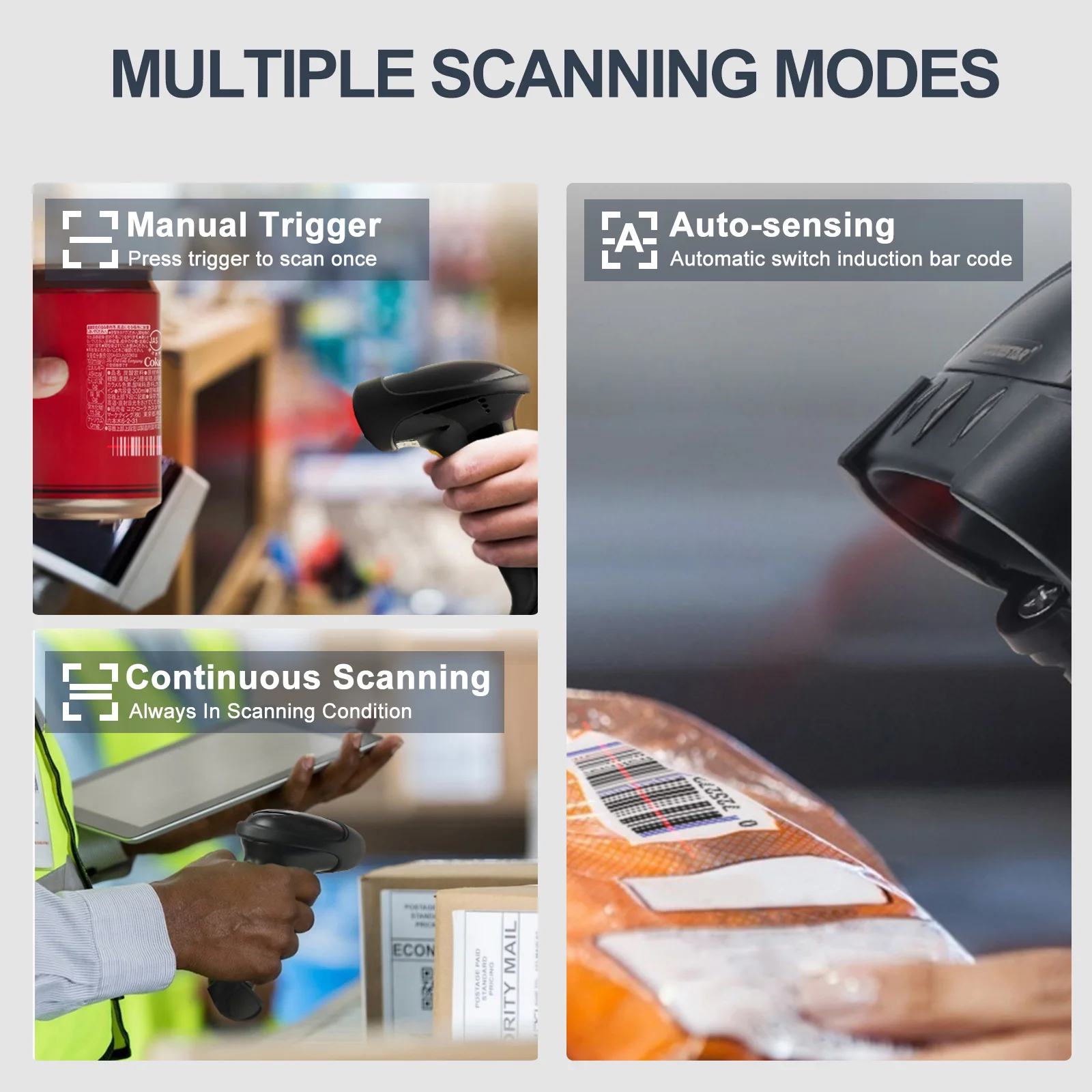 Xincode Portátil Con Cableado 1D/2D