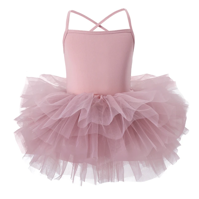 Sarong de danse licou pour filles, confortable et respirant, à la mode, vêtements d'entraînement de Ballet une pièce, jupe bouffante, nouvelle collection été