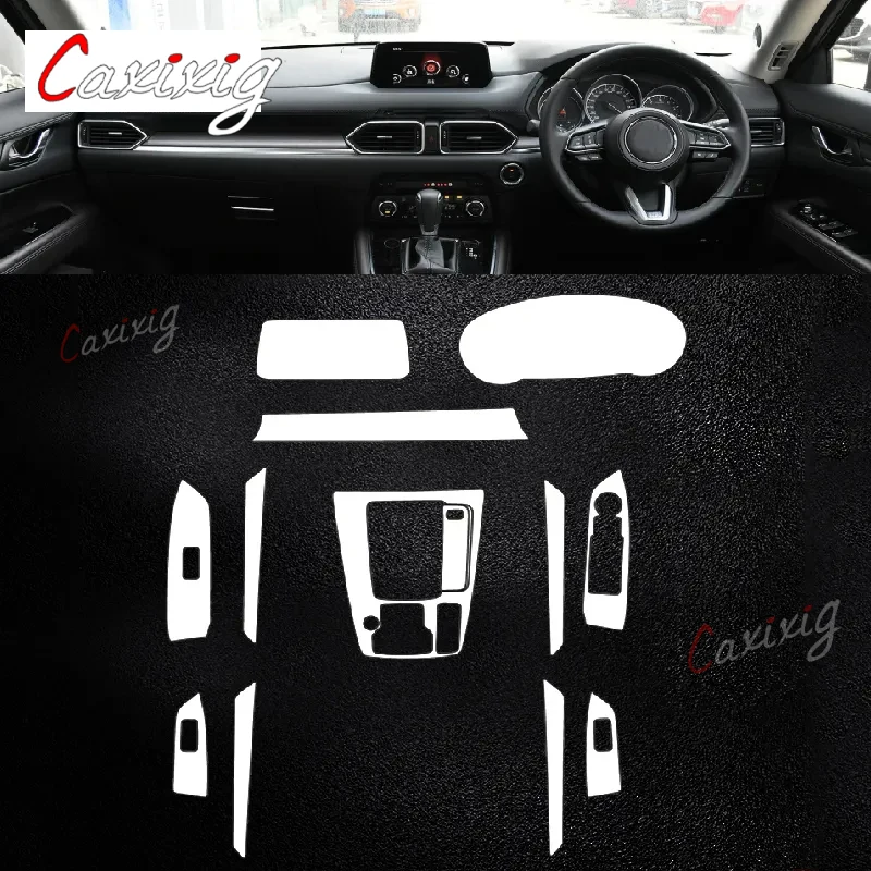 For Mazda CX-8 2017-2023 Car Interior Center console Transparent TPU Protective film Anti-scratch Repair film Accessories Refit