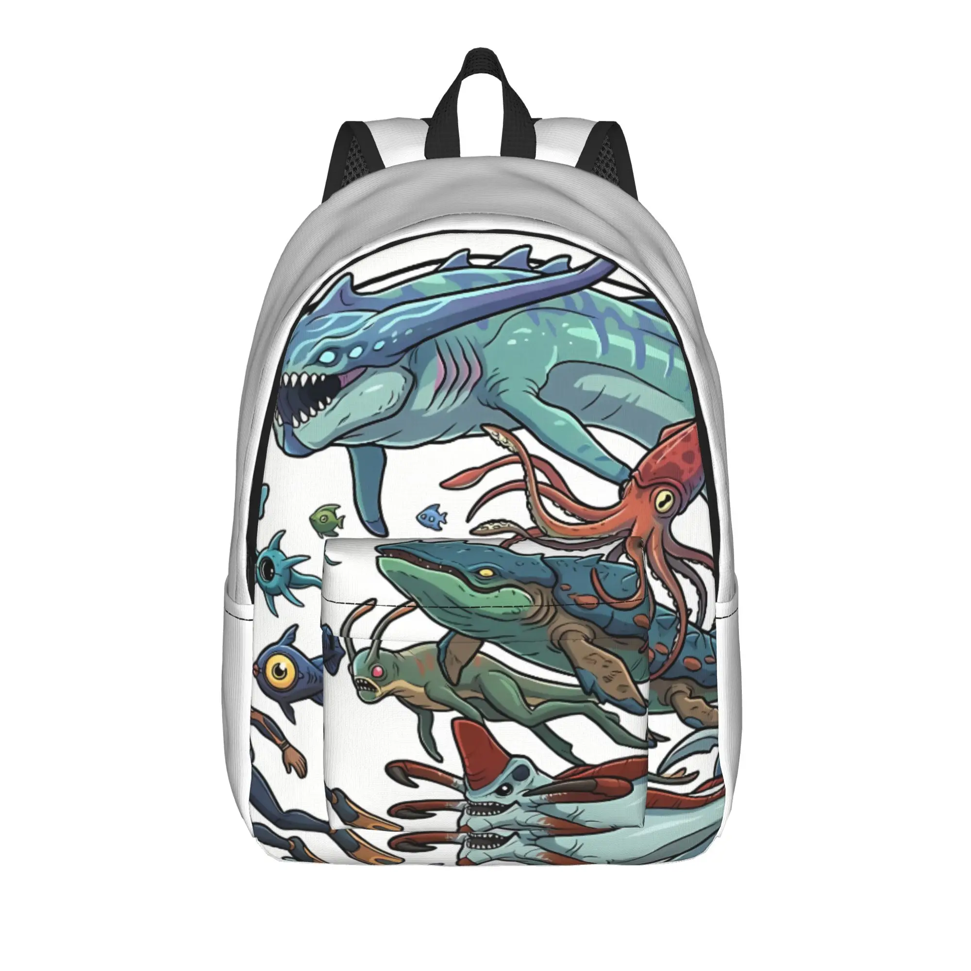 Back to School Season Fantasy Deep Sea Creature  Schoolbag Subnautica Male Lady Light Backpack
