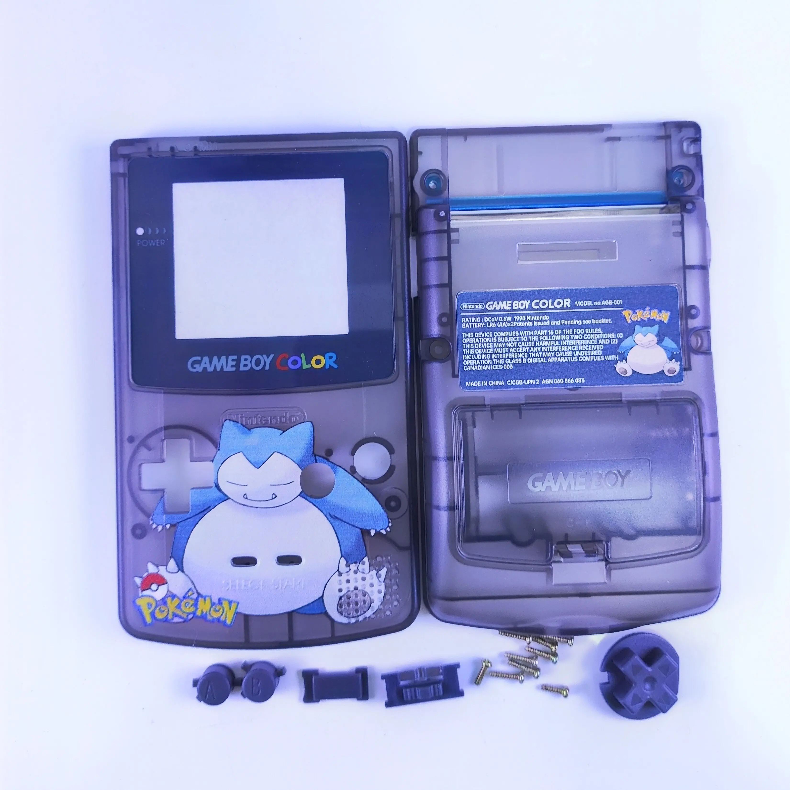 Фото Цветные аниме-фигурки, сменные корпуса с принтом для Game Boy Color, корпус для GBC, аксессуары для игровой консоли, подарок на день рождения