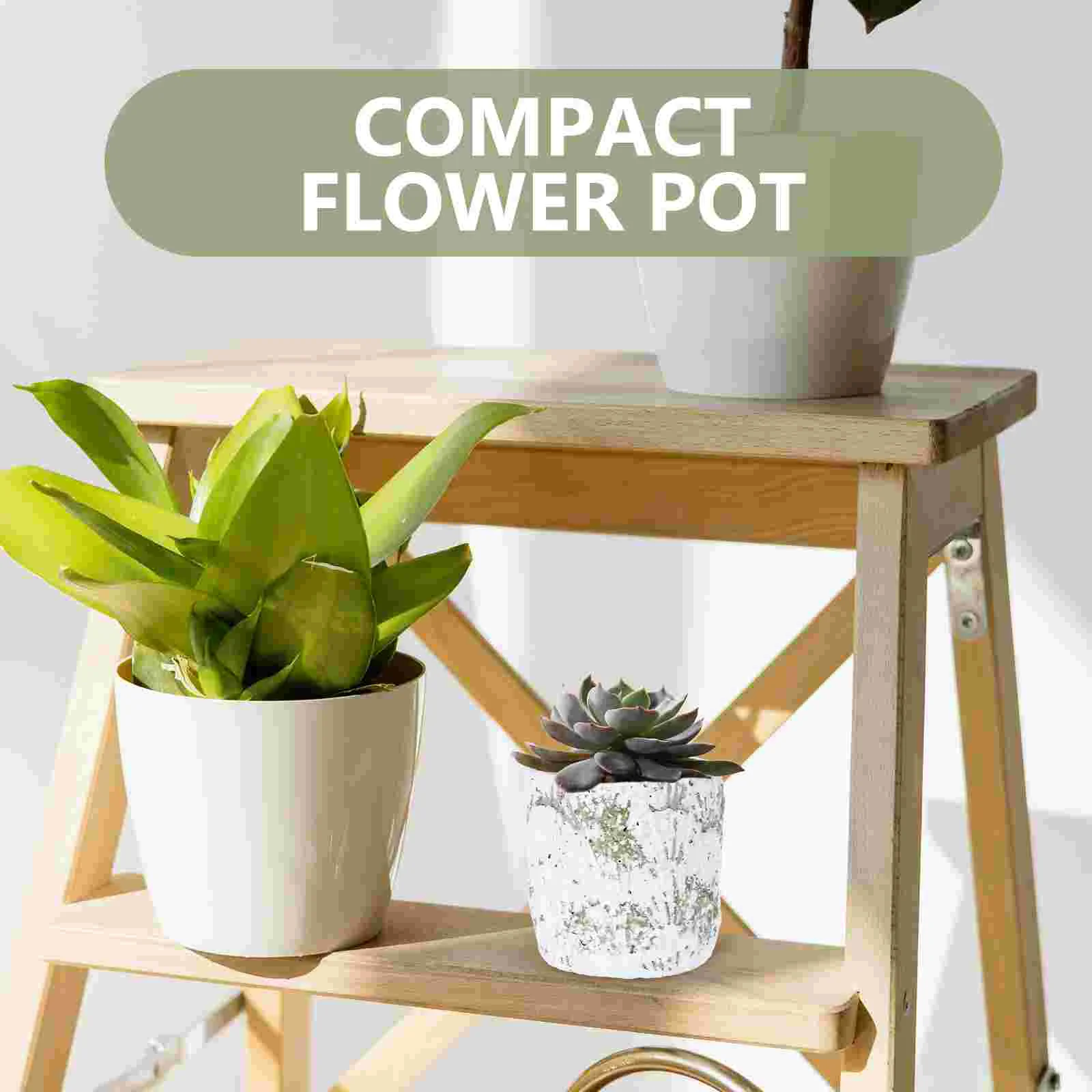 Succulent Planting Pot House Plants Indoor Pots Outdoor Flower Home Decor Cement Container Nursery Small