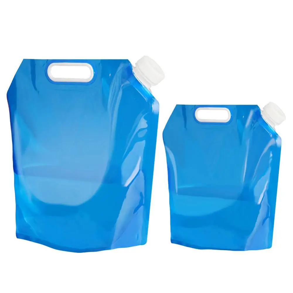 5/10L Water Storage Bag Outdoor Camping Water Bag Foldable Water Bucket Picnic BBQ Water Can Folding Travel Water Container