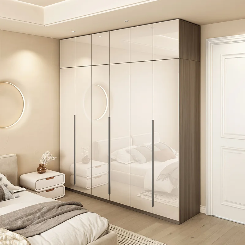 Wardrobe Home Bedroom to Top Adult Children Solid Wood Combination Wardrobe
