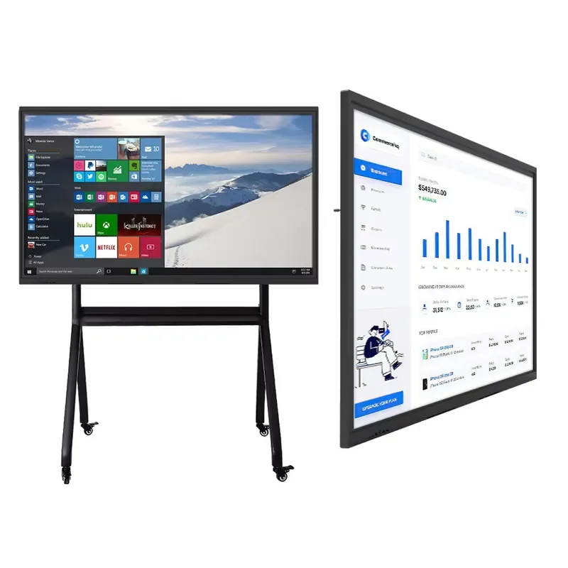 Big Size 75 Inch Smart White Board Electronic All In One Panel Android Educational Display Interactive Whiteboard For