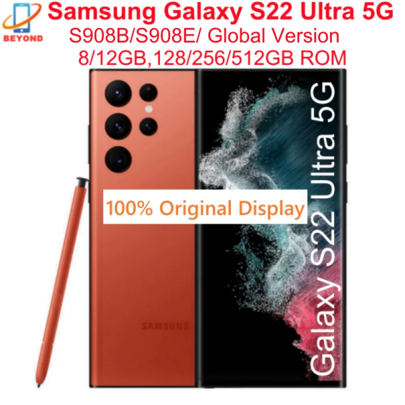 C Samsung Galaxy S22 Ultra 5G S908E S908B 6.8 