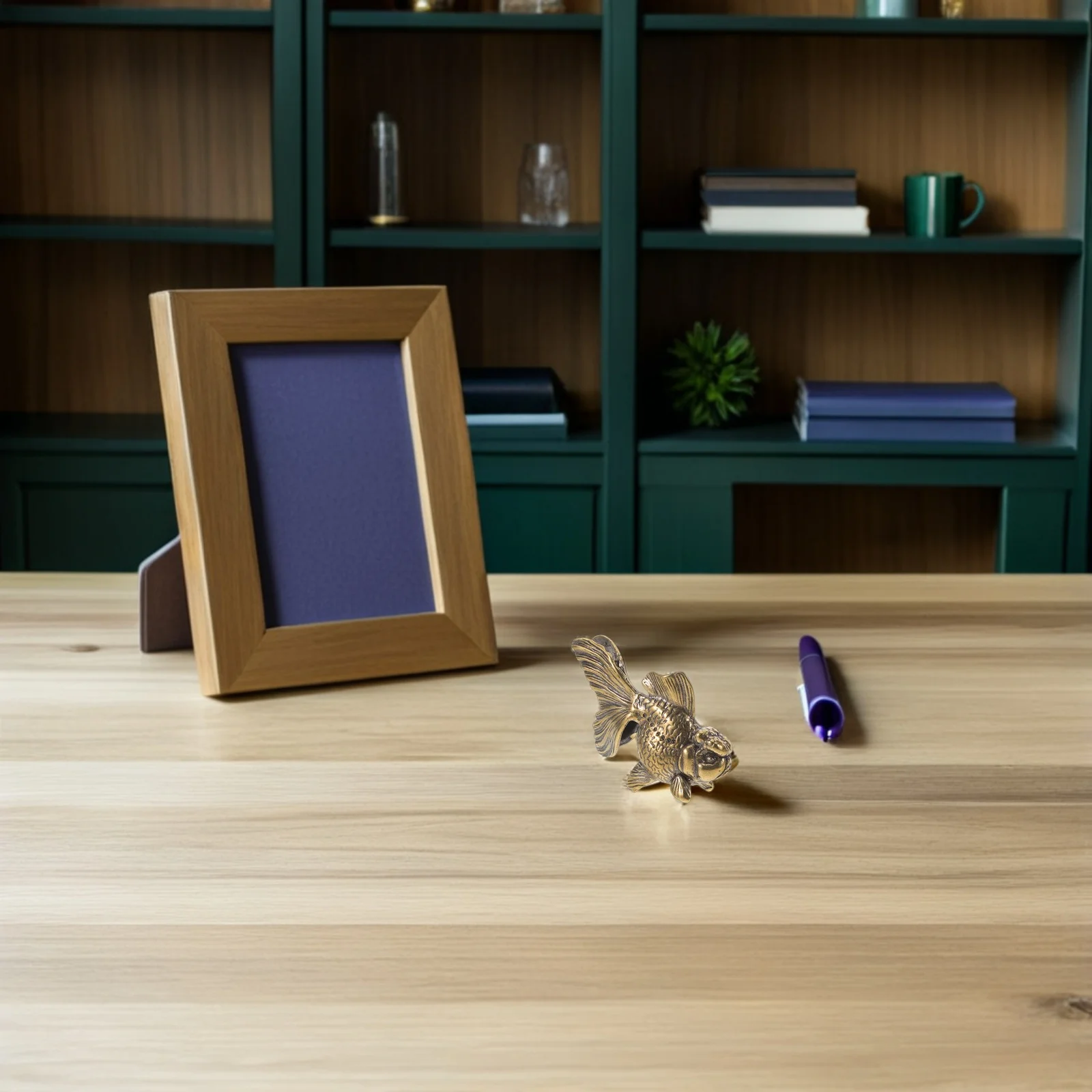 

Brass Koi Fish Mini Vintage Goldfish Statue Retro Desktop Decoration Fish Sculpture Tea Pet Home Office Decor