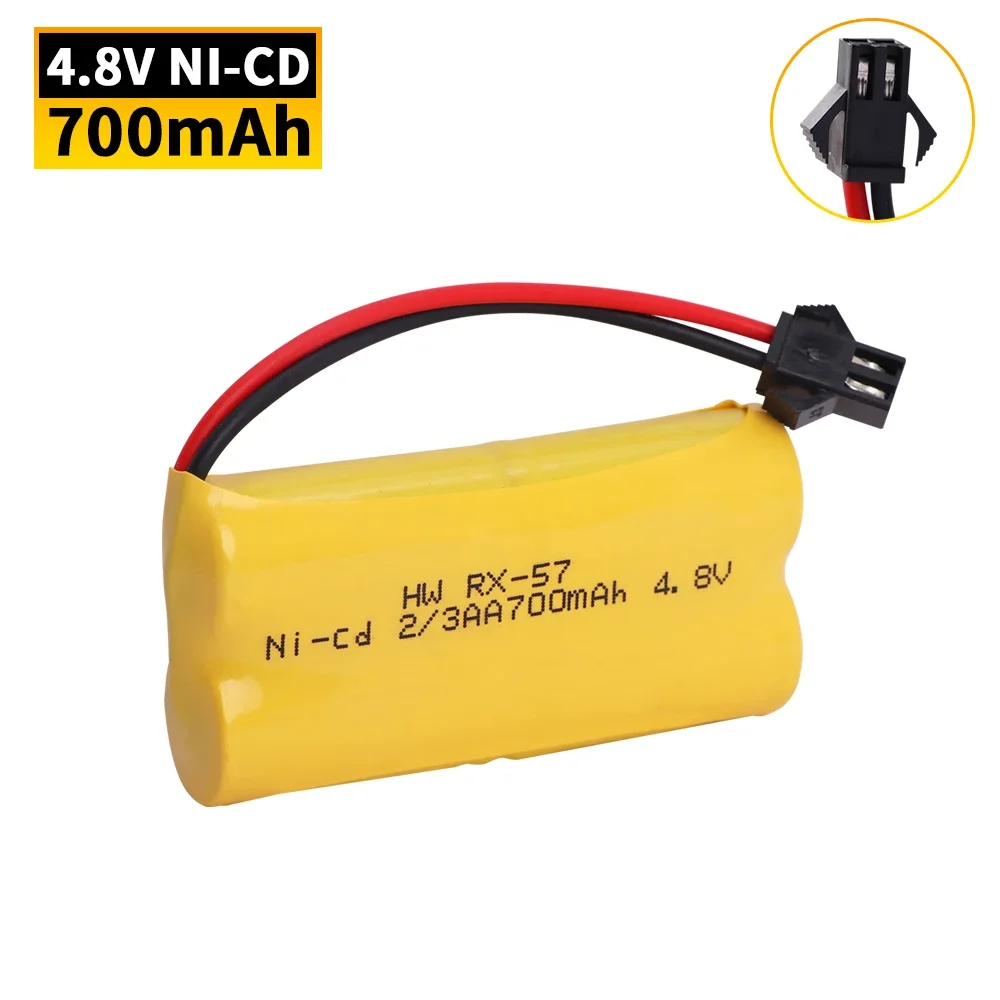 Ni-CD 4.8 فولت 700 مللي أمبير بطارية قابلة للشحن ل Jiaqi TT660 662 665 التحكم عن بعد تشوه سيارة روبوت لعبة كهربائية جزء