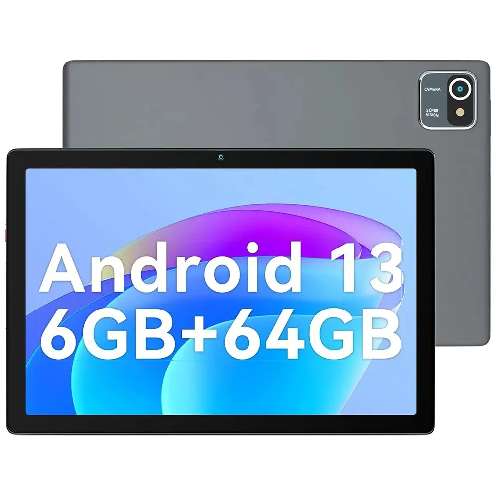 Tablet URAO Android 13 de 10 Pulgadas, 6GB RAM + 64GB ROM, Expandible a 128GB, Pantalla IPS de 5000mAh, WiFi 5G, Cámara Dual, Tablet PC PAD, Regalo
