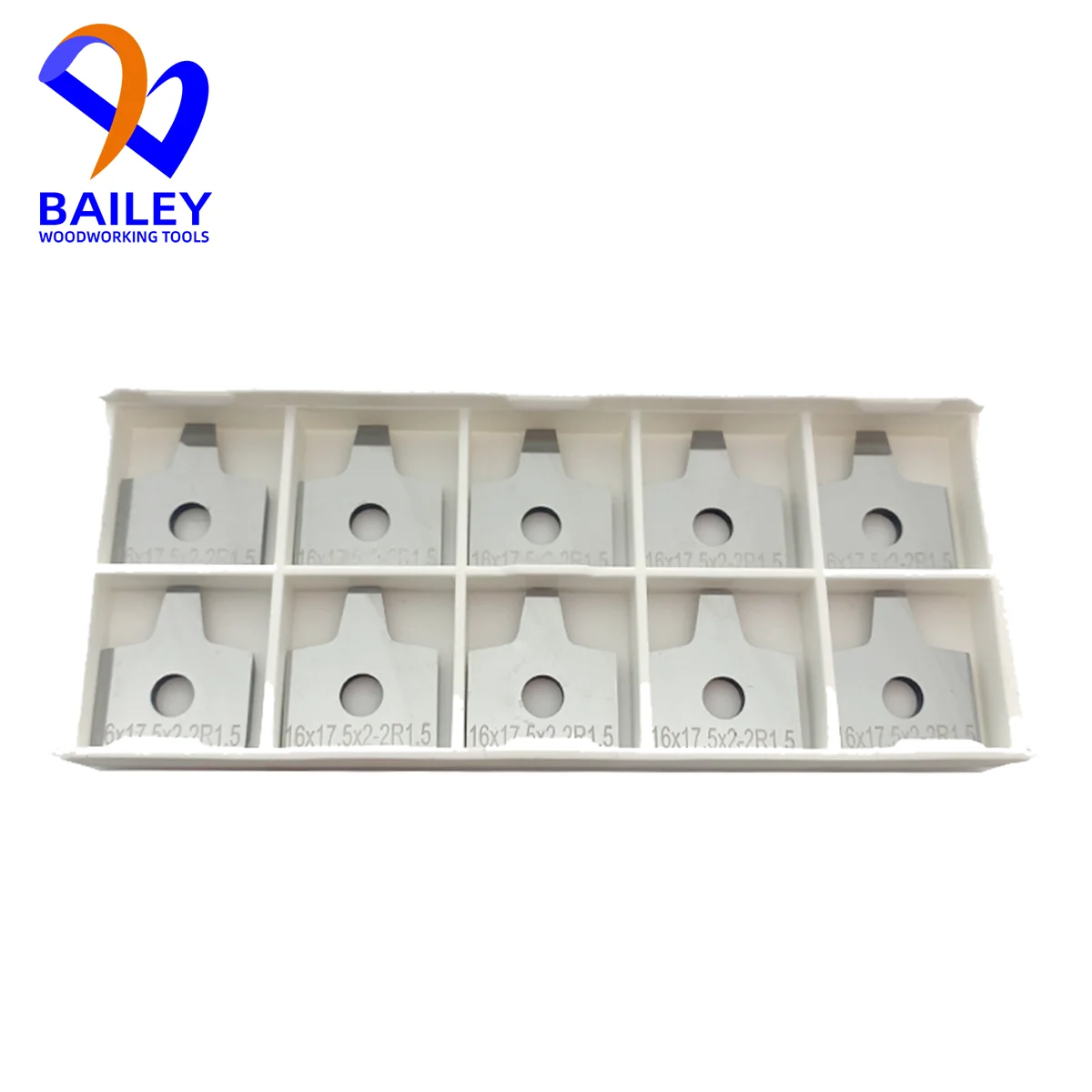 BAILEY 10 PCS 16X17,5X2mm Facas de carboneto perfiladas de alta precisão Facas de borda raspador para IMA Edge Bander