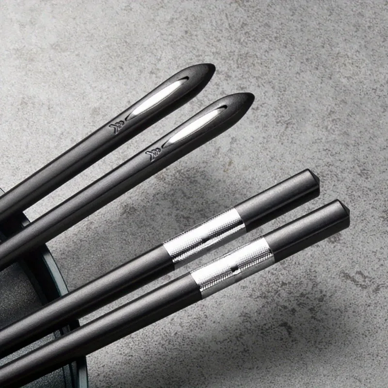 عيدان تناول الطعام المصنوعة من سبائك المنزل والفنادق - مادة الألياف الزجاجية، صلابة عالية ومتانة جيدة، متينة للمطاعم