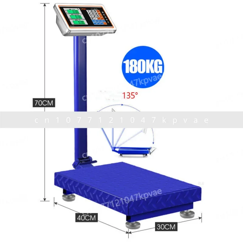 100kg Electronic Scale,Commercial Platform Scale, 150kg Estimated Value,Small Household Scale, 30X40CM Electronic Platform Scale