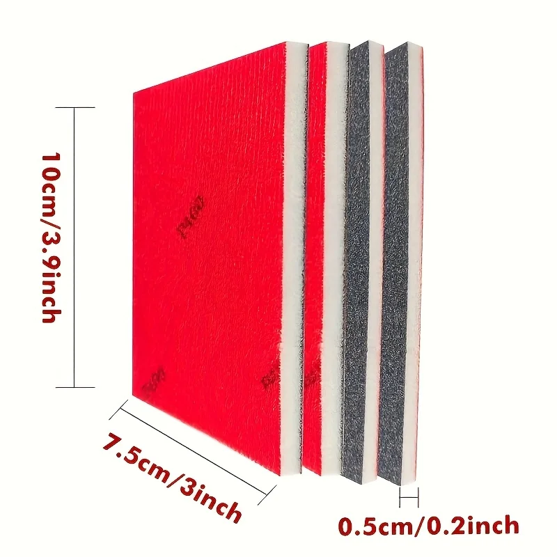 10 قطعة 75x100 مللي متر الرملي الإسفنج الترا غرامة الرملي الإسفنج منصات لينة رغوة الرمال كتلة الرطب الصنفرة لنموذج دريوال الخشب المعدني #2