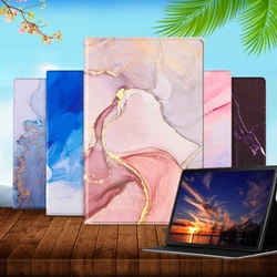 Marble Leather Smart Cover para iPad, Case para iPad 6, 5, Air 1, 2, 3, 4, 5, 6, 7ª geração, 9ª geração, 9ª geração, 2021, mini 1, 2, 3, 4, 5