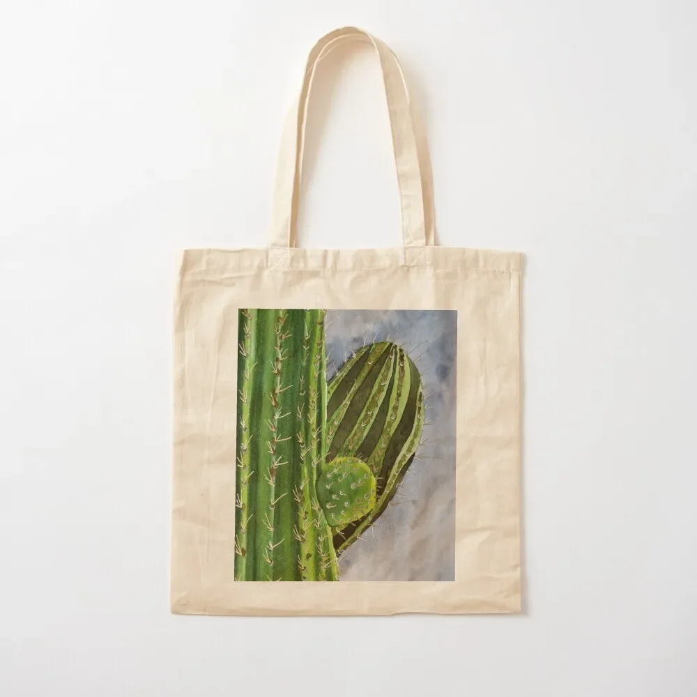 

Saguaro Cactus Tote Bag custom fabric bag Customizable bags cloth bags Canvas shoulder