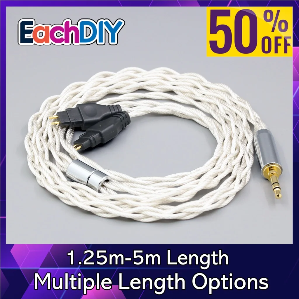 

Graphene 7N OCC Silver Plated Coaxial Earphone Cable For Sennheiser HD580 HD600 HD650 HDxxx HD660S HD58x HD6xx LN008116