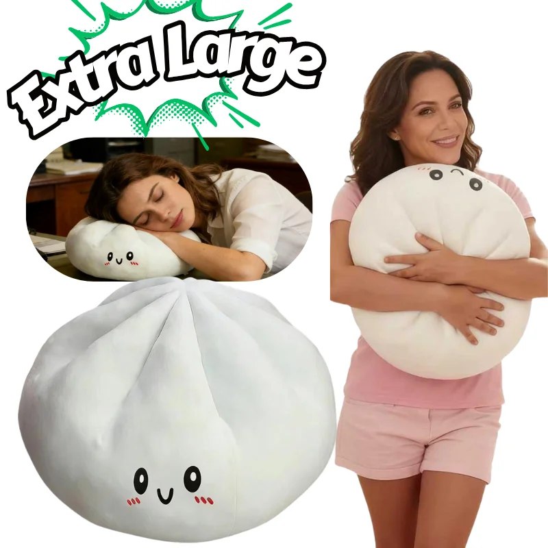 Extra Large Soft Stuffed Bao Bun Cushion Cute Dumpling Plush Pillow for Home Decor Soft Stuffed Bao Pillow for Nap Hugging Gift