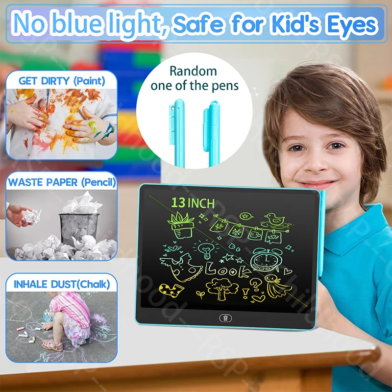 11/13/16 Zoll Kindertafel LCD Schreibtafel Tablet Zeichnung Malerei Lernspielzeug für Kinder im Alter von 3–8 Jahren Jungen Mädchen – Detail 11