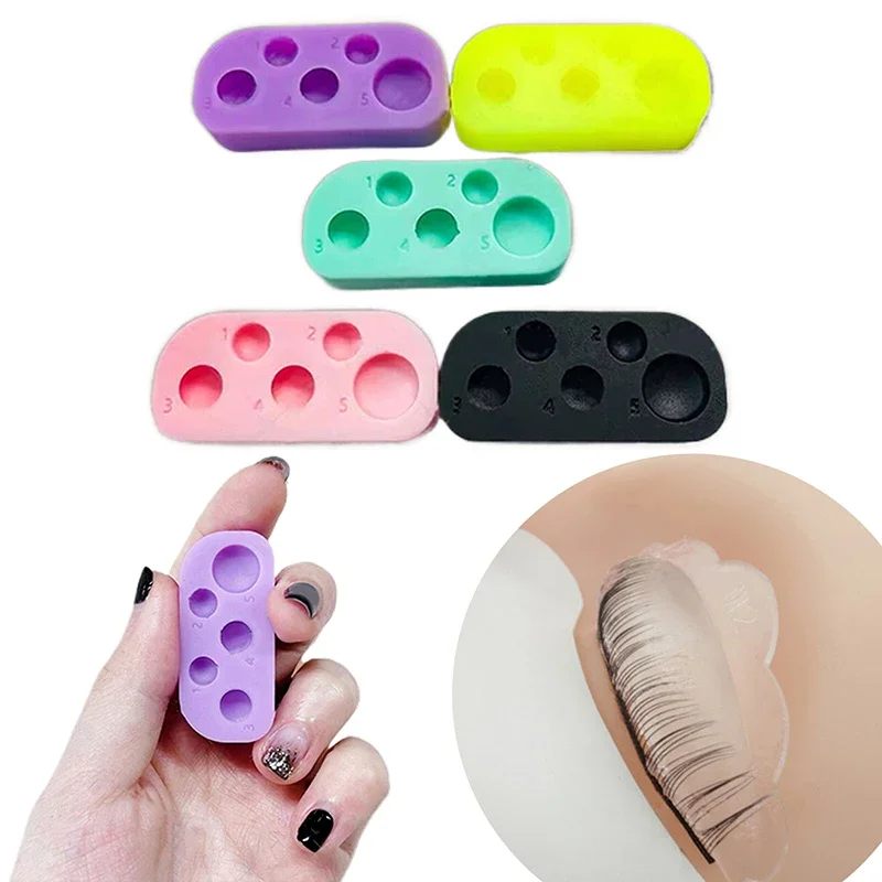 1 Pcs Rectangular Silicone Palette 5 Function Tray For Lash Lift And Tint Brow Lamination Eyelashes Perm Pads Makeup Tool