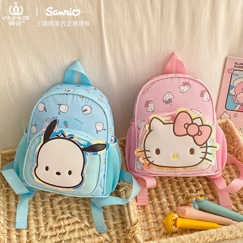 2024 Anime Kawaii Sanrio Backpack Kuromi Cinnamoroll My Melody Student Bag Large Capacity Women Bag For Children Gift