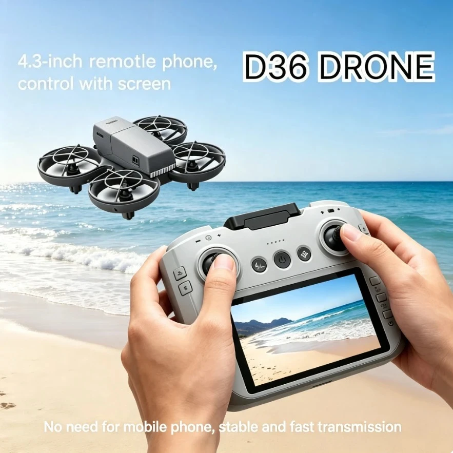 Original D36 Foldable GPS Drone 8K HD 5G WiFi FPV Brushless Motor Optical Flow Professional Aerial Photography RC Quadcopter