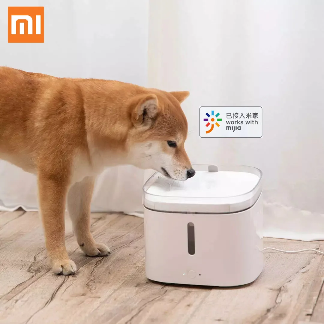 Imagem -02 - Xiaomi-mijia Dispensador de Água Automático para Animais de Estimação Dispensador Inteligente Alimentador de Bebidas Mudo Tigela para Cão e Gato Mijia App Xiaomi Mijia