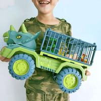 Car Toy Dinosaurs Transport Carrier Vehicle Indominus Rex Jurassic World Park Truck Model Game for Children Birthday Kids Gifts