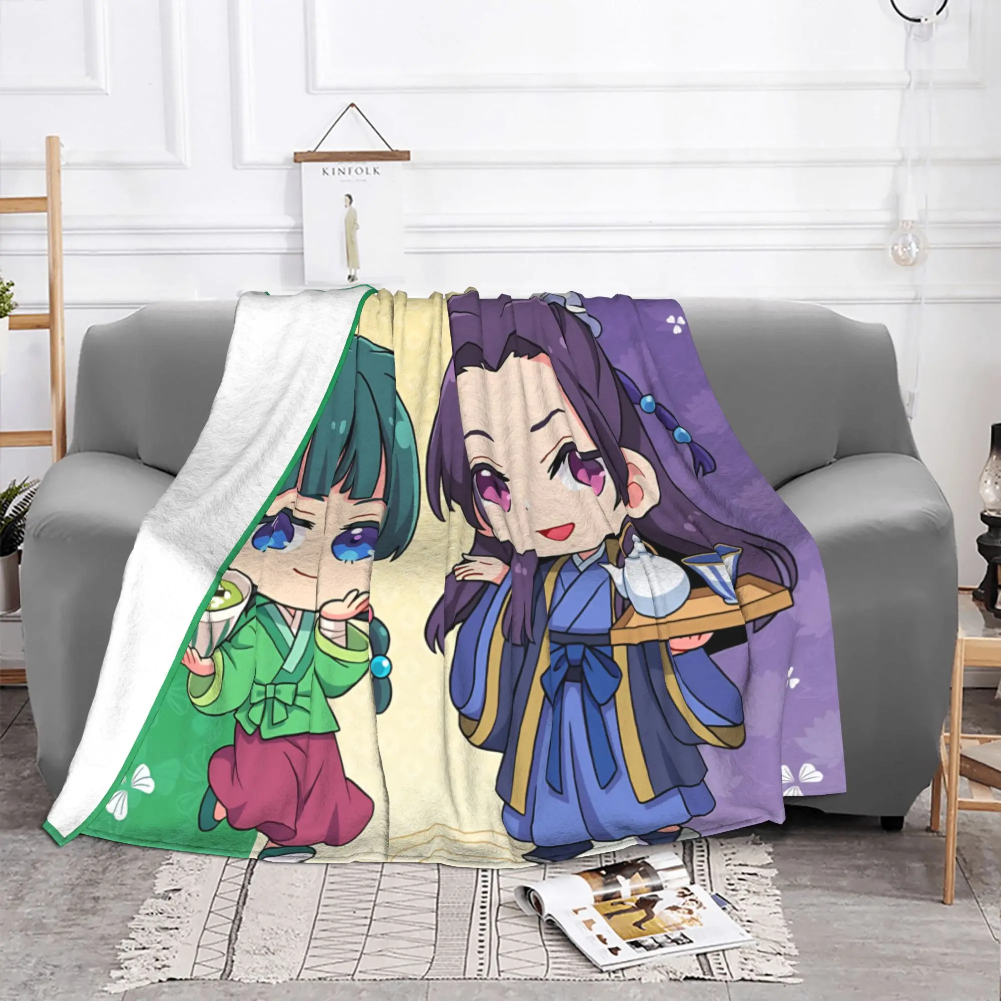 1PC The Apothecary MAOMAO  home room decorations Winter Blankets for Adults Bedding Home Interior Sofa Knee