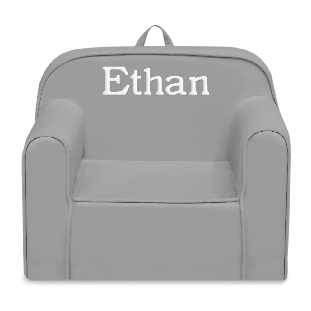 كرسي أطفال للأطفال - يمكن تخصيص أريكة الأطفال الصغار بمقعد واحد مع الاسم، به غطاء قابل للإزالة لسهولة أماه