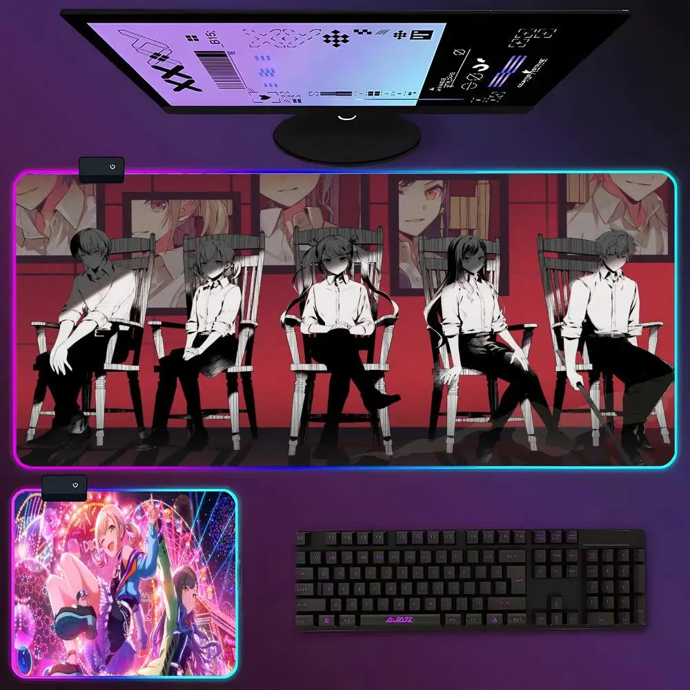 

Vivid BAD SQUAD Mouse Pad RGB Luminous 900X400mm Large Large Game Office Mouse Pad