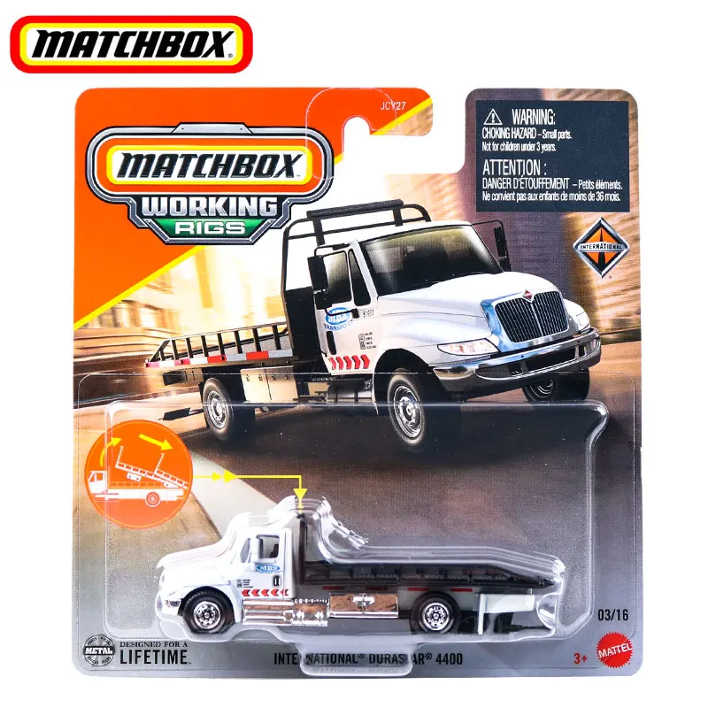 Genuine Mattel Matchbox Real Working Rigs 2025 Metal Model Car Truck Rescue Construction 1:64 Scale Alloy Die-Cast Car Toy JCY27