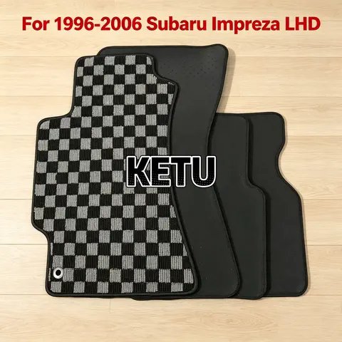 For 1996-2006 Subaru Impreza LHD Custom Fit Checkerboard Car Floor Mats All-Weather Protection