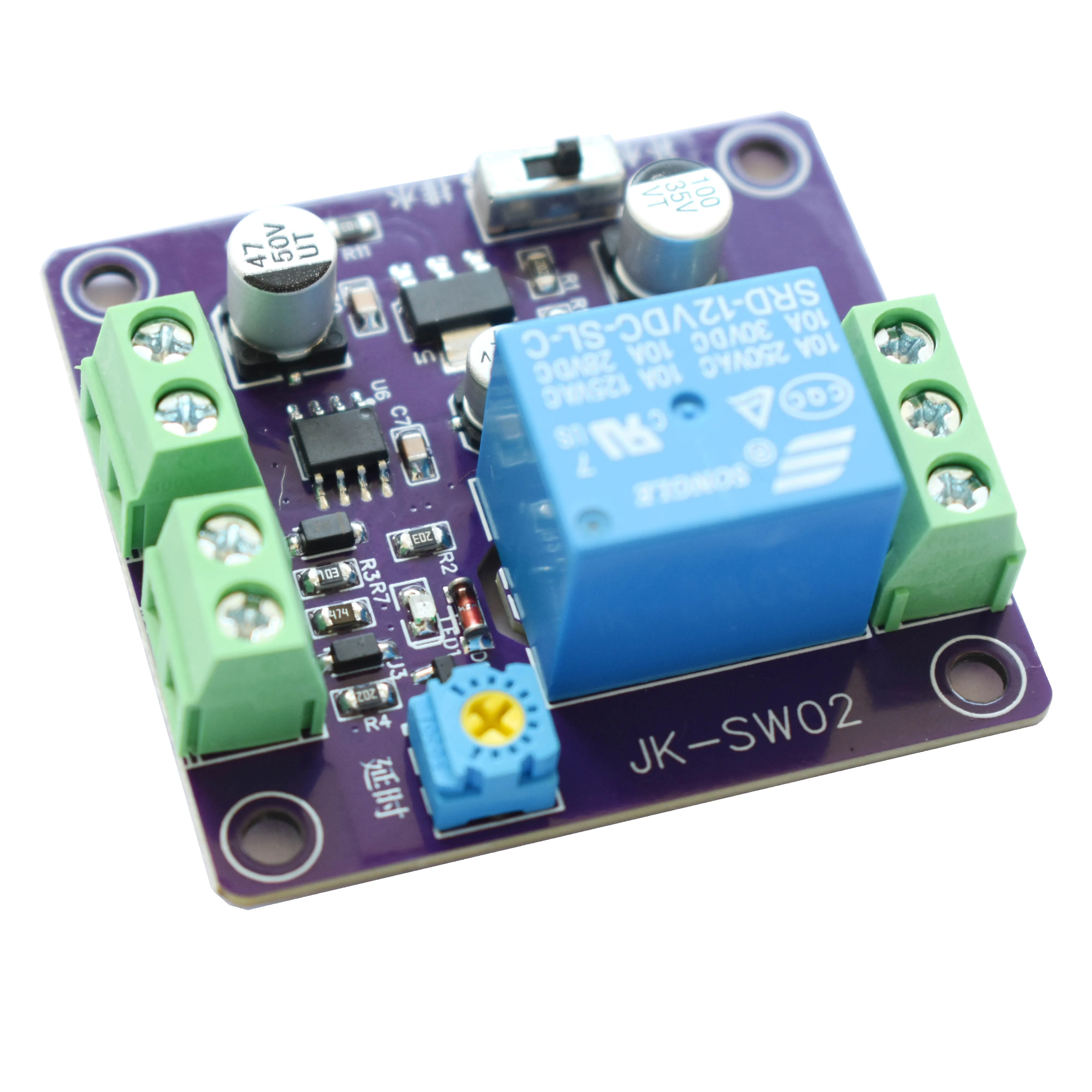 Single Circuit Single Liquid Level Probe Float Switch Level Control Delay Adjustable Water Level Control Relay Circuit