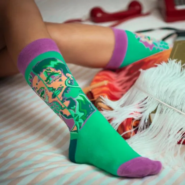 Unikalna konstrukcja Osobowość Środkowa rurka Skarpetki Moda damska Kontrastowy kolor Oddychająca bawełniana skarpeta Harajuku Casual Sock