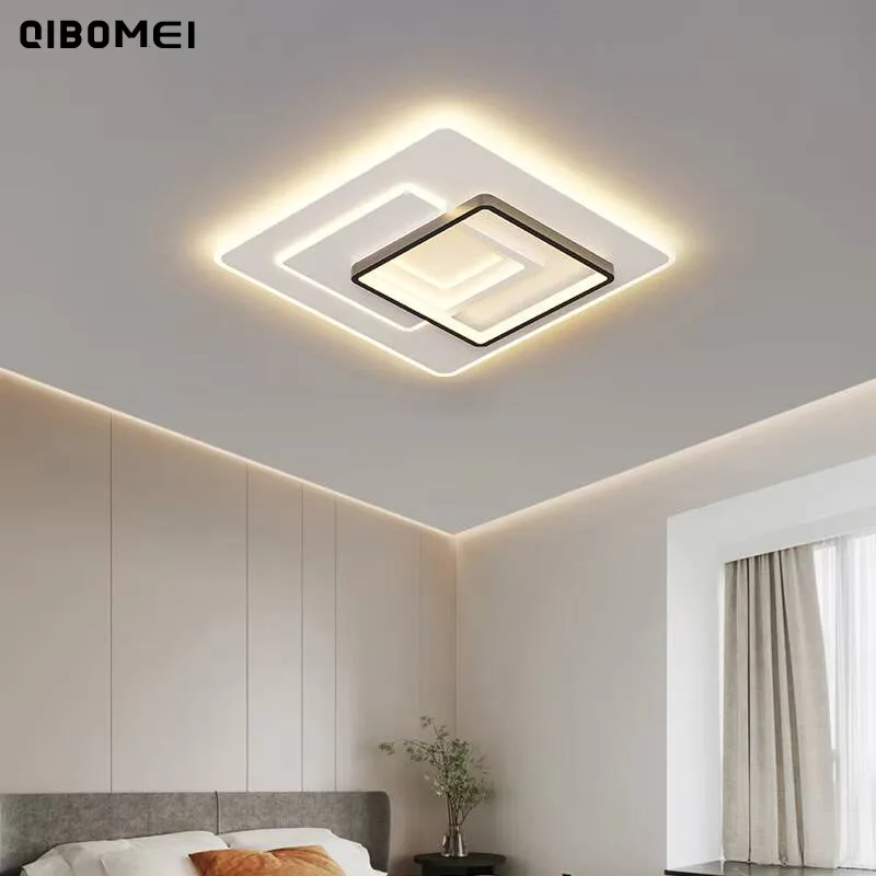 Modern LED Eye Protection Bedroom Ceiling Lights Atmospheric Home Villa Living Room Ceiling Lamps Simple Interior Lighting Lamps